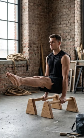 BP Wooden Parallettes — Home Calisthenics